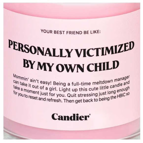❤️BUY 5 GET 3 FREE  PERSONALITY VICTIMIZED BY MY OWN CHILD CANDLE - Picture 2 of 6
